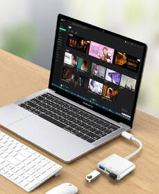 Redukce COTECi 3v1 USB-C/USB-C, 2x USB bílá

 obrázek produktu 4 z 6