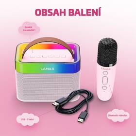 Přenosný reproduktor LAMAX KaraokeKid1 růžový

 obrázek produktu 3 z 5
