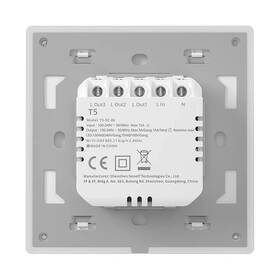 Vypínač Sonoff Smart WiFi Touch TX T5 2C (2-channel) bílý

 obrázek produktu 2 z 2