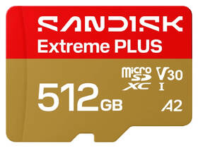 Paměťová karta SANDISK 512GB UHS-I (250R/170W) + SD apaptér 

 obrázek produktu 1 z 3