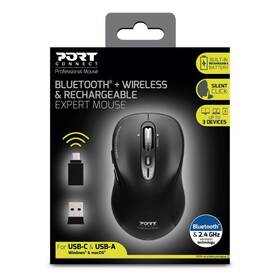 Myš PORT CONNECT Expert / USB-A/C / 6 tlačítek / optická / 3200 DPI černá

 obrázek produktu 6 z 6