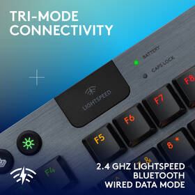 Klávesnice Logitech G915 X Lightspeed TKL Wireless, US layout černá barva
