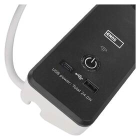 Kabel prodlužovací EMOS GoSmart, 4x zásuvka, 1x USB, 1x USB-C, vypínač, měření spotřeby, 2m černý/bílý

 obrázek produktu 5 z 7