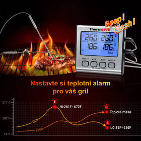 Teploměr do masa ThermoPro TP-17 stříbrný

 obrázek produktu 3 z 6