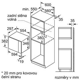 Mikrovlnná trouba Siemens BF525LMB1 černá barva

