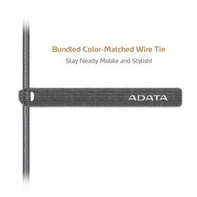 Kabel ADATA Sync & Charge USB/Lightning, 1m, MFi, opletený titanium

 obrázek produktu 4 z 7