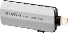 USB Flash ADATA i-Memory AI720 Flash 32GB USB 3.1/ Lightning šedá barva
