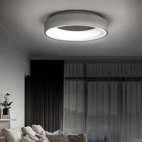 Stropní svítidlo Solight kulaté Treviso, 48W, 2880lm, stmívatelné, dálkové ovládání šedé

 obrázek produktu 4 z 6