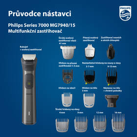 Zastřihovač multifunkční Philips MG7940/15 šedý

 obrázek produktu 7 z 7