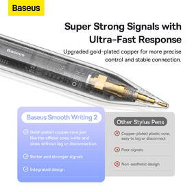 Stylus Baseus Smooth Writing 2 s bezdrátovým nabíjením bílý

 obrázek produktu 14 z 17