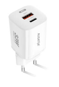 Nabíječka do sítě Aligator Power Delivery 33W, USB-C + USB-A bílá

 obrázek produktu 3 z 4