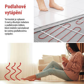 Termostat EMOS OpenTherm, pokojový, programovatelný, drátový bílý

 obrázek produktu 9 z 13