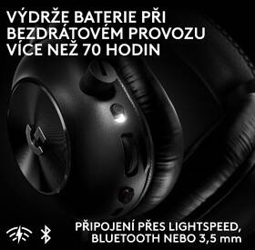 Headset Logitech PRO X3 LIGHTSPEED Wireless černý

 obrázek produktu 12 z 17