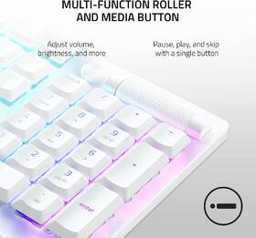 Klávesnice Razer DeathStalker V2 Pro (Purple Switch) - US Layout bílá

 obrázek produktu 2 z 7