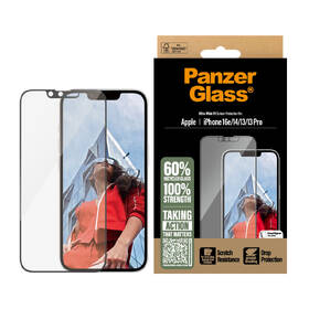 Tvrzené sklo PanzerGlass Ultra-Wide Fit na Apple iPhone 17e/16e/14/13/13 Pro s instalačním rámečkem 

 obrázek produktu 3 z 10