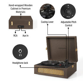 Gramofon Crosley Voyager BT hnědý

 obrázek produktu 8 z 11