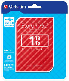 Externí pevný disk 2,5" Verbatim 1TB červený

 obrázek produktu 3 z 3