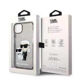 Kryt na mobil Karl Lagerfeld IML Glitter Karl and Choupette NFT na Apple iPhone 14 černý

 obrázek produktu 4 z 4