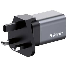 Cestovní adaptér Verbatim GNC-35 GaN 35W, 1x USB-C PD 35W, 1x USB-A QC 3.0 stříbrný

 obrázek produktu 3 z 6