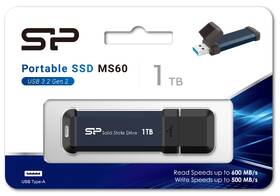 USB Flash Silicon Power MS60 1TB USB 3.2 Gen 2 modrá barva
