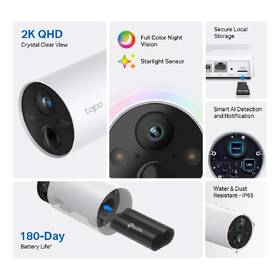 IP kamera TP-Link Tapo C420 bílá barva
