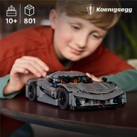 Stavebnice LEGO® Technic 42173 Šedé hyperauto Koenigsegg Jesko Absolut 

 obrázek produktu 4 z 9
