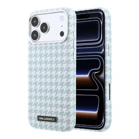 Kryt na mobil Karl Lagerfeld PU Houndstooth Resin Plate MagSafe na Apple iPhone 17 Pro Max modrý

 obrázek produktu 1 z 6