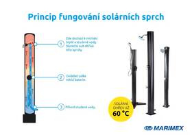 Sprcha solární Marimex UNO 35 l černá barva

