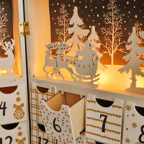 LED dekorace Solight adventní kalendář - kniha, 8x LED, 40x30cm, 2x AAA 

 obrázek produktu 3 z 6