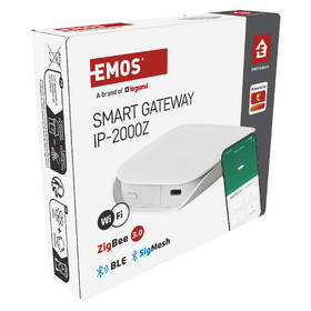 Řídicí jednotka EMOS GoSmart brána IP-2000Z, ZigBee, Bluetooth, Wi-Fi bílá

 obrázek produktu 14 z 16
