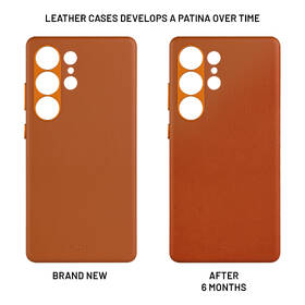 Kryt na mobil FIXED MagLeather s podporou MagSafe na Samsung Galaxy S25 Ultra hnědá barva
