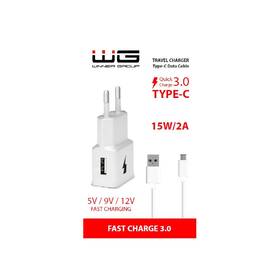 Nabíječka do sítě WG 1xUSB, QC 3.0 + USB-C kabel bílá

 obrázek produktu 1 z 1