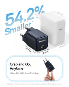 Nabíječka do sítě Baseus PicoGo GaN USB-C PD 45 W černá

 obrázek produktu 11 z 16