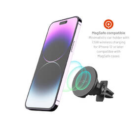 Držák na mobil FIXED MagRound s nabíjením, MagSafe, 15 W černý

 obrázek produktu 6 z 16