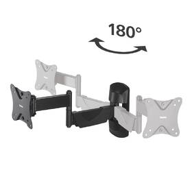 Držák TV Hama 220825, nástěnný, polohovatelný, pro úhlopříčky 10" až 26", max. nosnost 25 kg černý

 obrázek produktu 4 z 5