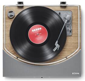 Gramofon ION Premier LP Natural Wood šedá barva
