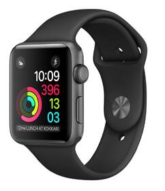 Chytré hodinky Apple 42mm pouzdro z vesmírně šedého hliníku – černý sportovní řemínek 

 obrázek produktu 5 z 10