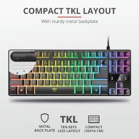 Klávesnice Trust GXT 833 Thado TKL Illuminated, CZ/SK černá

 obrázek produktu 6 z 9