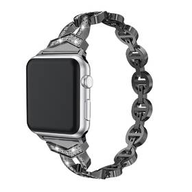 Řemínek WG crystal, kovový, na Apple Watch 38/40/41 mm černý

 obrázek produktu 1 z 3