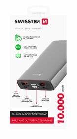Powerbanka Swissten Aluminium 10 000mAh 20W šedá

 obrázek produktu 2 z 2