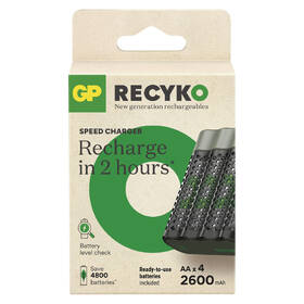 Nabíječka GP Speed M452 + 4× AA ReCyko 2600 

 obrázek produktu 3 z 4