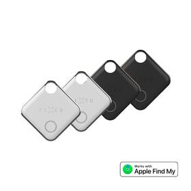 Lokátor FIXED Tag s podporou Find My, 4 ks, 2x černý + 2x bílý 
