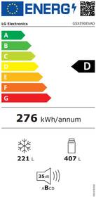 Americká lednice LG GSXE90EVAD černá barva

