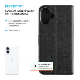 Pouzdro na mobil flipové FIXED Opus na Apple iPhone 16 černé

 obrázek produktu 2 z 7