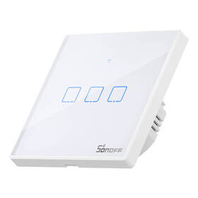 Vypínač Sonoff Smart WiFi + RF 433 T2 EU TX (3-channel) bílý

 obrázek produktu 2 z 4