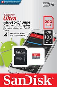 Paměťová karta SANDISK 200GB UHS-I U1 (100R) + adapter 

 obrázek produktu 3 z 3
