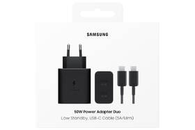 Nabíječka do sítě Samsung 2x USB-C, s funkcí Fast Charge 50W + kabel USB-C černá

 obrázek produktu 3 z 3