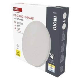 Stropní svítidlo EMOS Dioni 18W, 36cm, 2160lm, teplá-studená bílá bílé

 obrázek produktu 2 z 5
