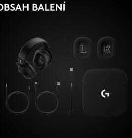 Headset Logitech PRO X3 LIGHTSPEED Wireless černý

 obrázek produktu 17 z 17