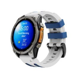 Řemínek Cubenest Premium Silicone Garmin QuickFit Band 26mm bílý/modrý

 obrázek produktu 2 z 5